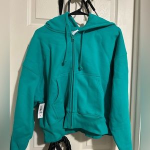 NWT aritzia TNA chromis green boyfriend hoodie XL